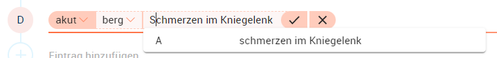 Diagnose in der Karteikarte eingeben