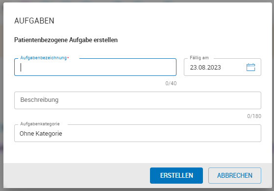 Neue Aufgabe erstellen