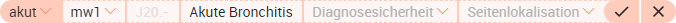 Chip der dokumentierten Diagnose
