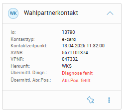 Kontakt ohne Abr. Pos und Diagnosen Kontakt ohne Abr. Pos und Diagnosen
