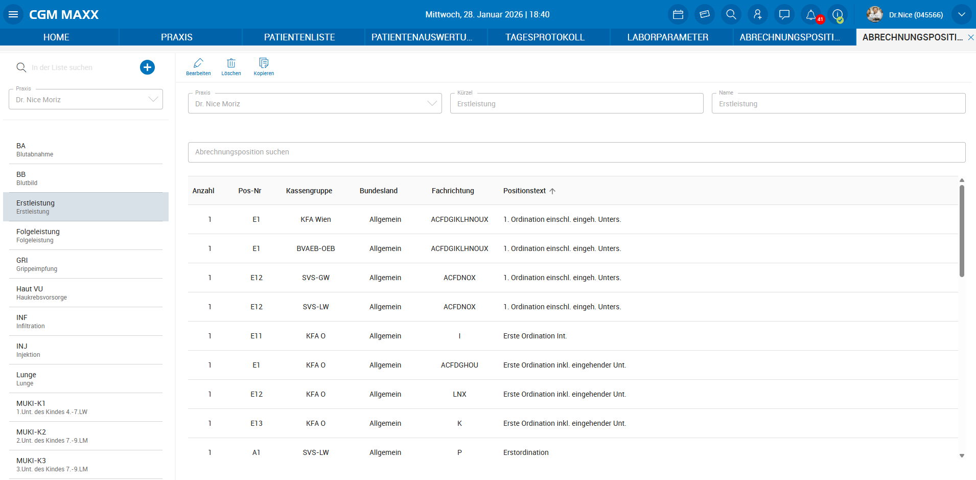 Abr.Pos. Blöcke verwalten