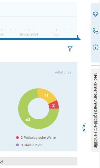 BEFUND-COCKPIT - Kontextbereich ausklappen