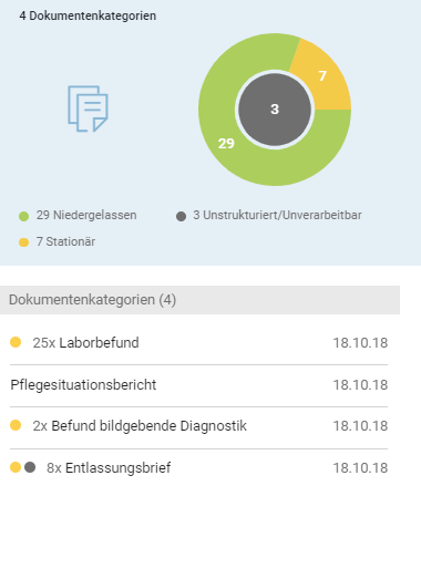 BEFUND-COCKPIT - Detailanzeige - Dokumentenkategorie