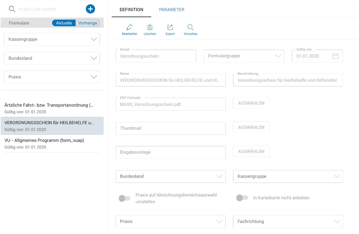 Formulare anlegen Formulare anlegen