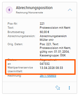 SVT Leistung Übermittlung erfolgte SVT Leistung Übermittlung erfolgte