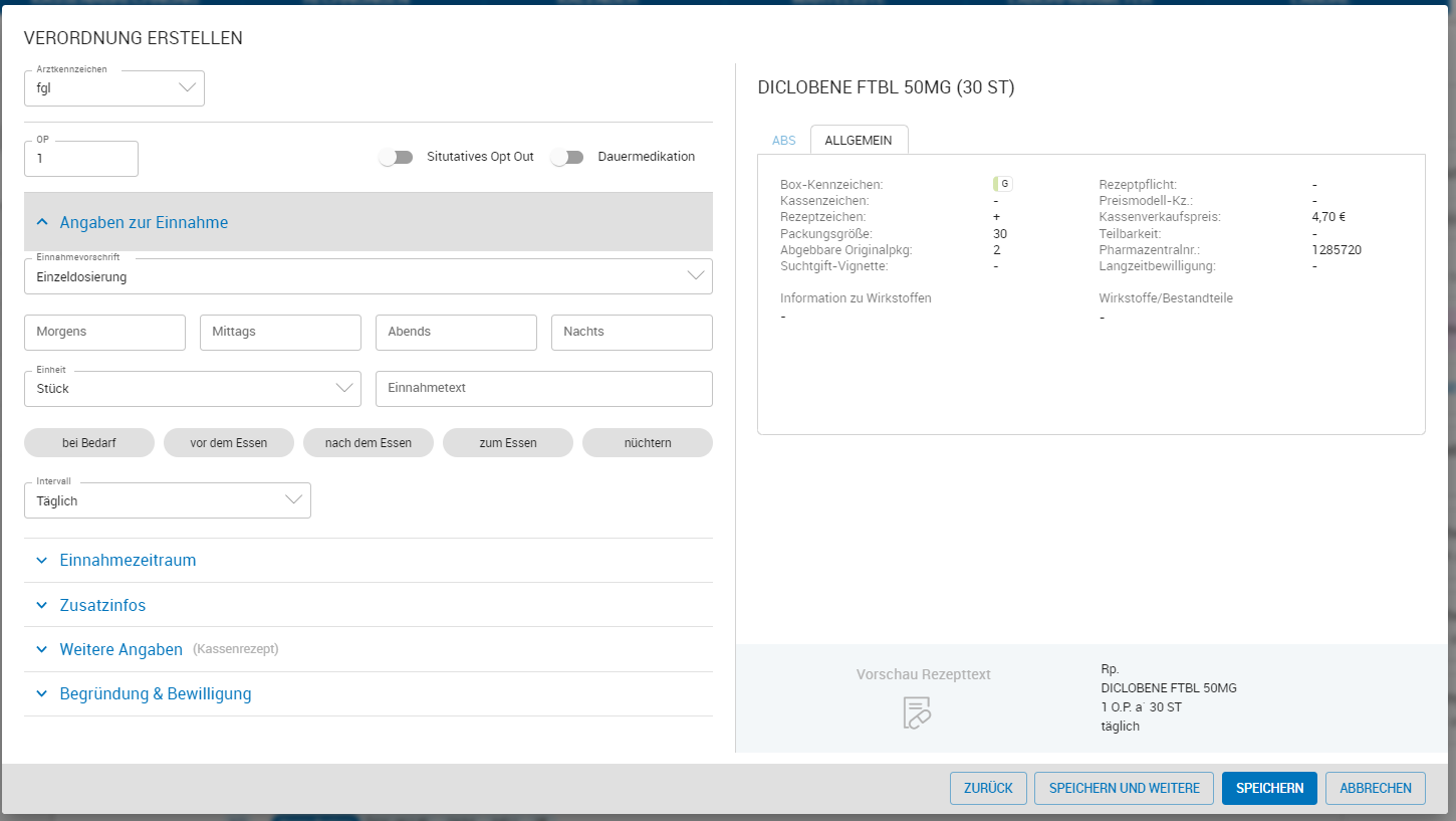 Weitere Angaben zur Verordung Weitere Angaben zur Verordung