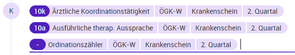 Aufgelöste Abrechnungspositionen aus deinem Abrechnungspositionsblock