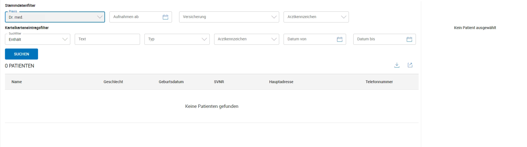 Patientenauswertung durchführen Patientenauswertung durchführen