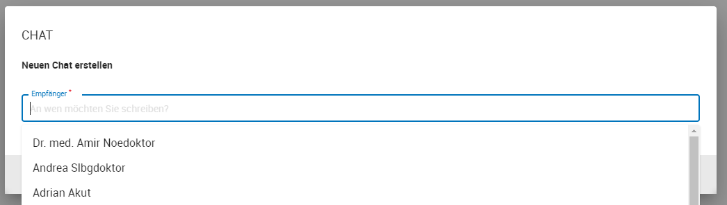Privaten Chat erstellen