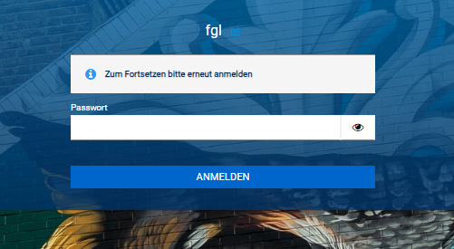 Neues Passwort vergeben