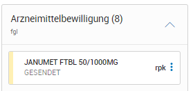 Offene Bewilligungsanfrage