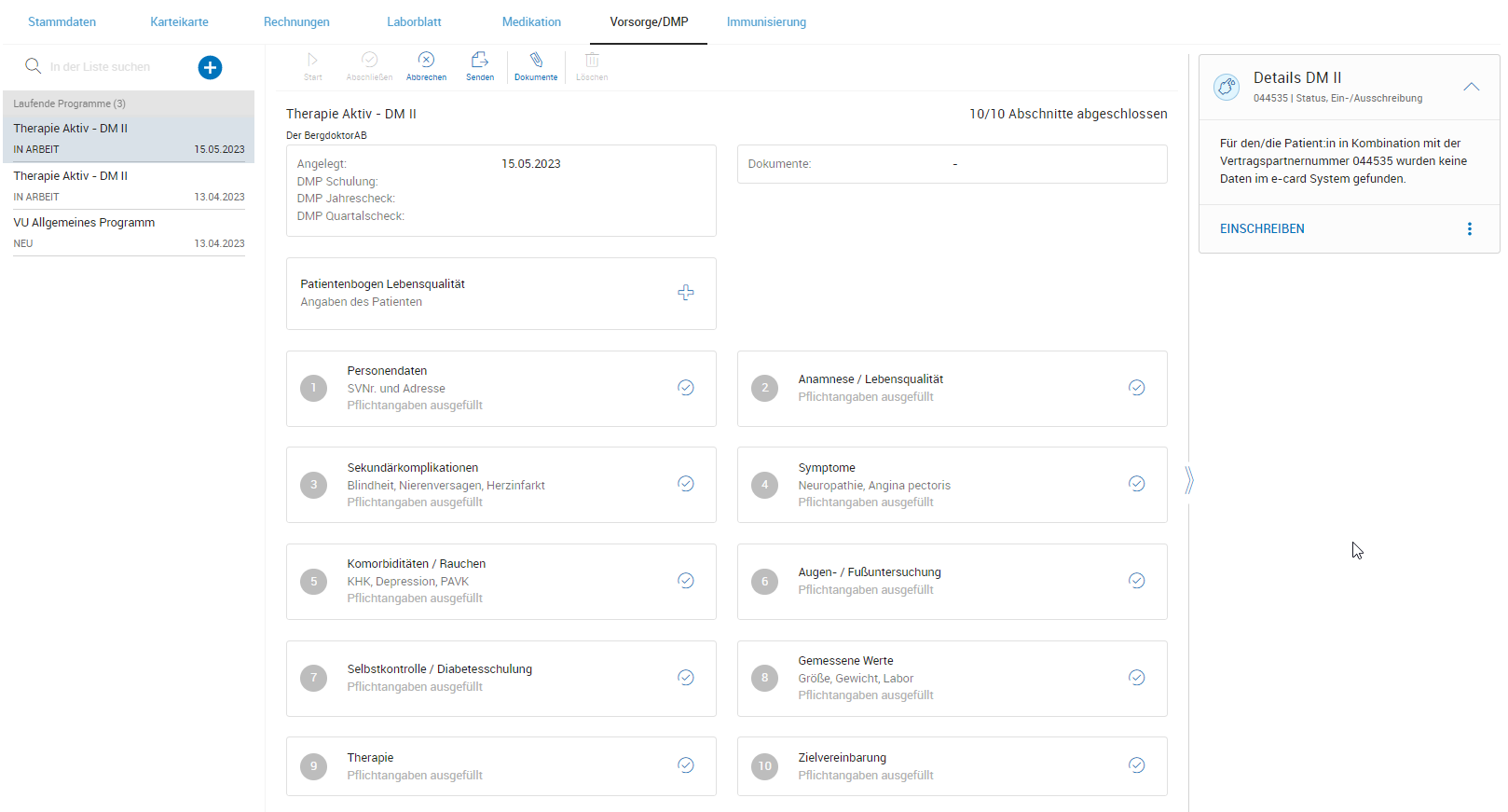 vollständige DMP Dokumentation 