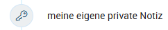 Private Notiz bei Mitarbeitern mit Recht