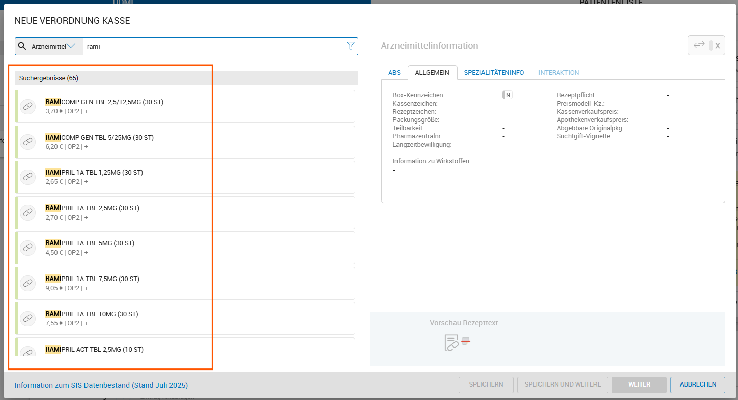 gefundenen Suchstring farblich markieren