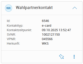 Kontextkarte Wahlpartnerkontakt Kontextkarte Wahlpartnerkontakt
