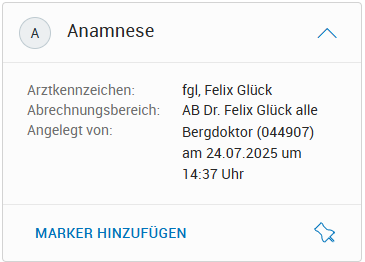 Marker hinzufügen/bearbeiten bei Karteikarteneinträgen