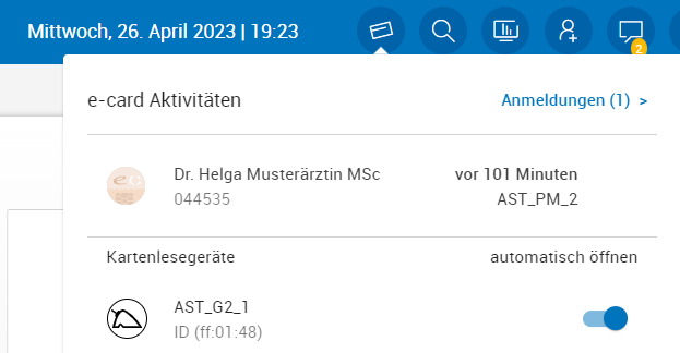 e-card Anmeldung beenden / abmelden (1)