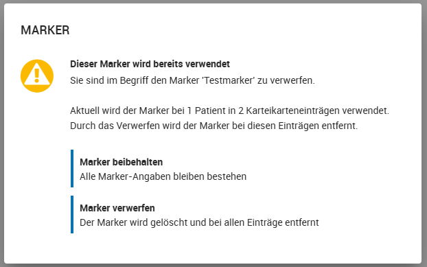 Marker löschen im Feature