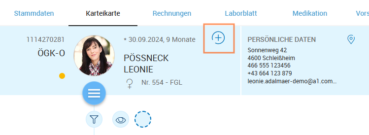Patientenmarker hinzufügen (erstmalig)