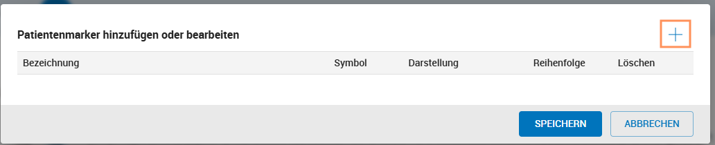 Patientenmarker hinzufügen
