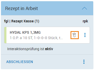 SG-Symbol in der Kontextkarte