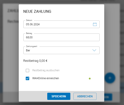 Rechnungsbetrag wird vollständig beglichen