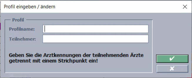 Neues Profil erstellen
