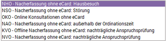 Auswahl Konsultationsart