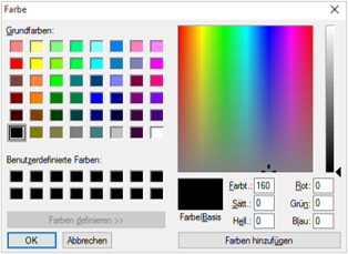 Farbauswahl