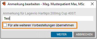 Anmerkung bearbeiten