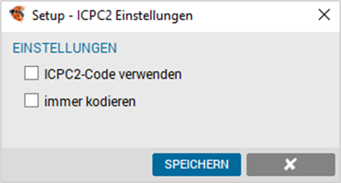 ICPC2-Einstellungen