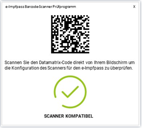 Barcode-Scanner Prüfprogramm
