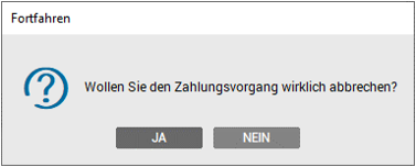 Zahlungsvorgang abbrechen