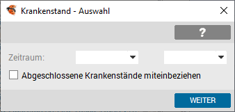 Liste offener Arbeitsunfähigkeitsmeldungen generieren