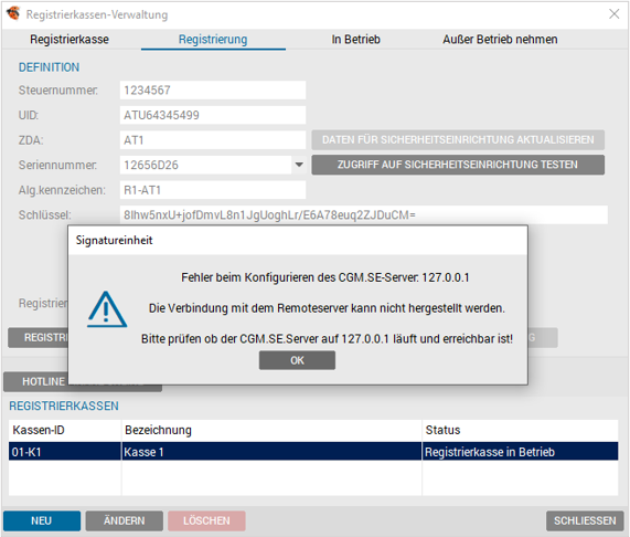 Sicherheitseinrichtung testen