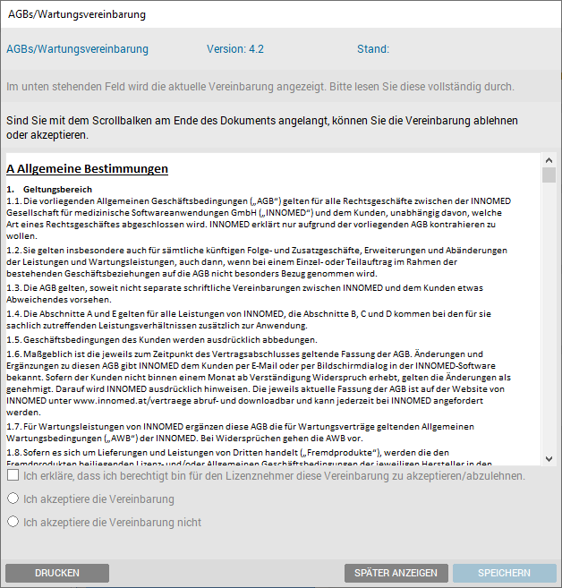 Zustimmungsvereinbarung