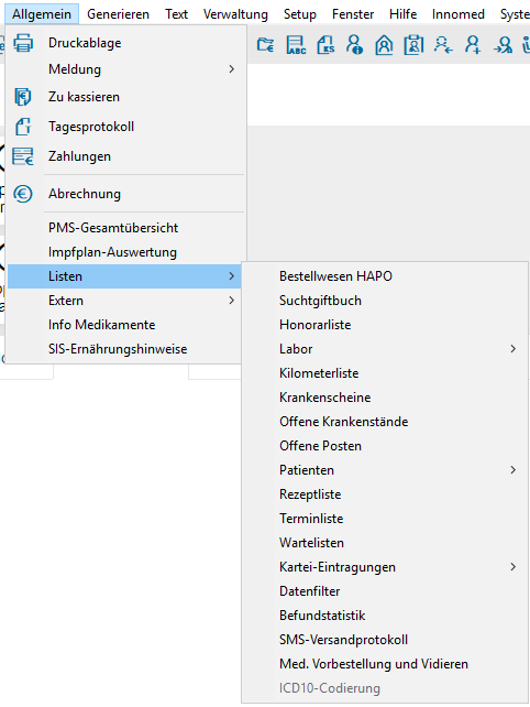 Listenauswertungen