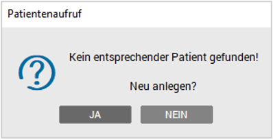 Hinweis - Pat. nicht gefunden