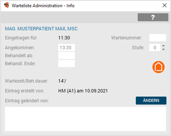 Wartelisten-Info