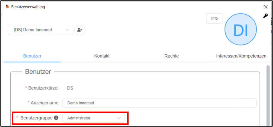 Benutzerverwaltung
