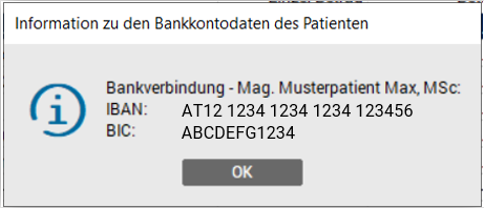 Info - Zahlungsdaten