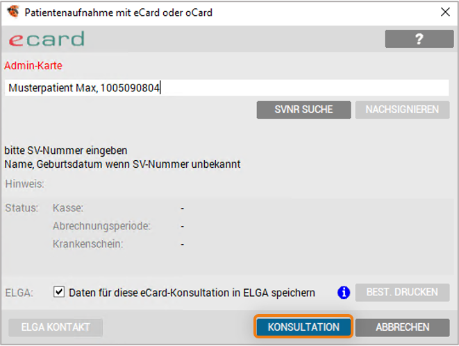 Nacherfassen mit Admin-Karte
