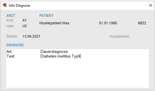 Info Diagnose mit F2 Taste