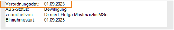 ABS Rezeptdatum