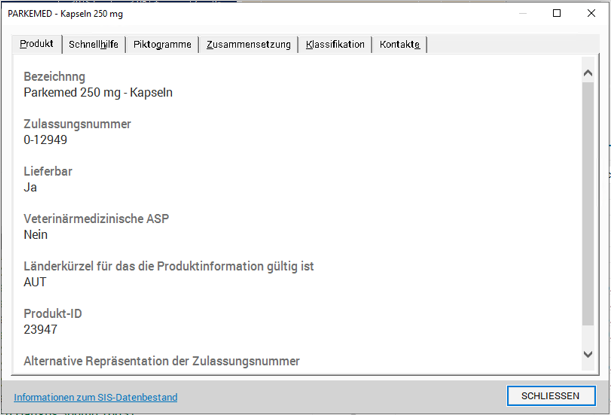 SIS-Fenster