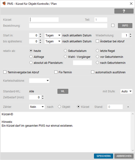 Kürzeldefinition