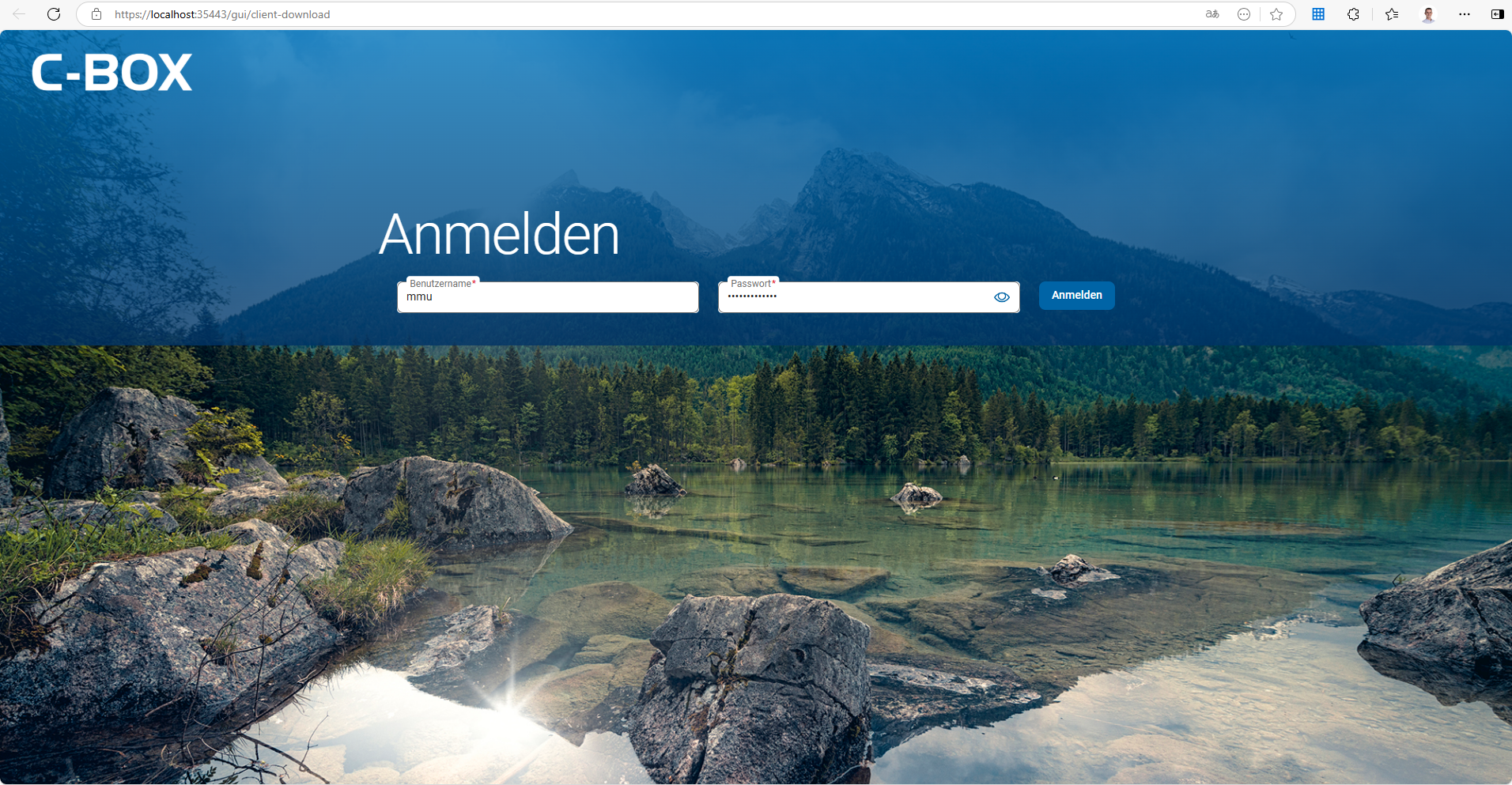 Login in der C-BOX Login in der C-BOX