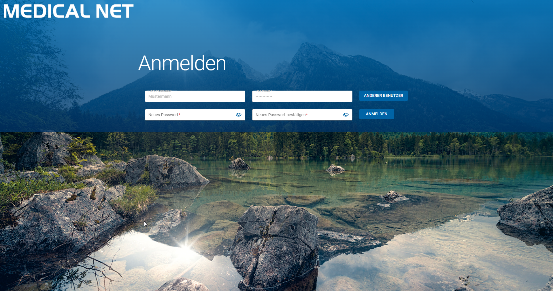 Passwortänderung beim Login